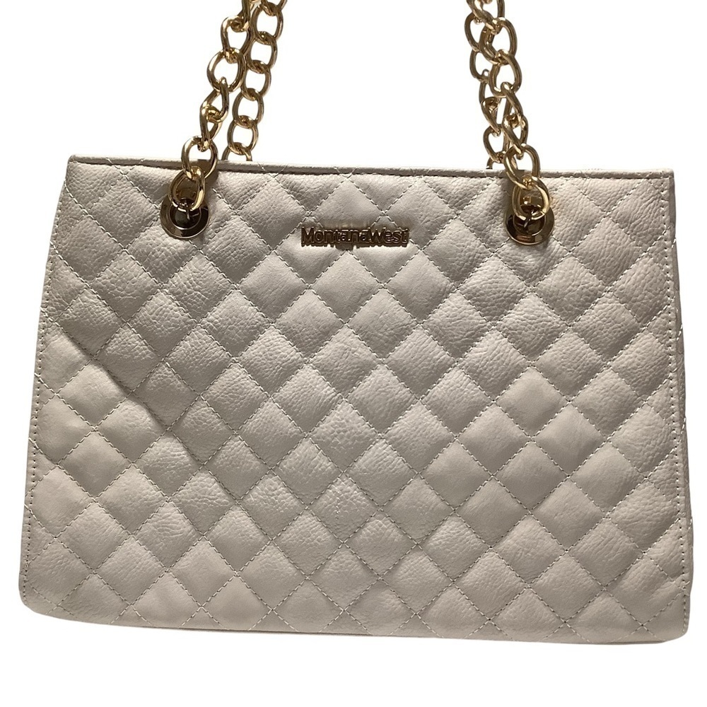 MONTANA WEST Quilted Faux Leather Purse